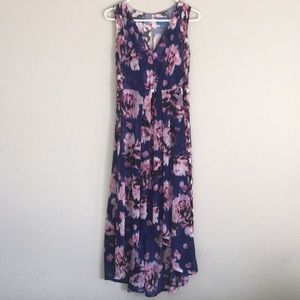 High Low floral maxi dress